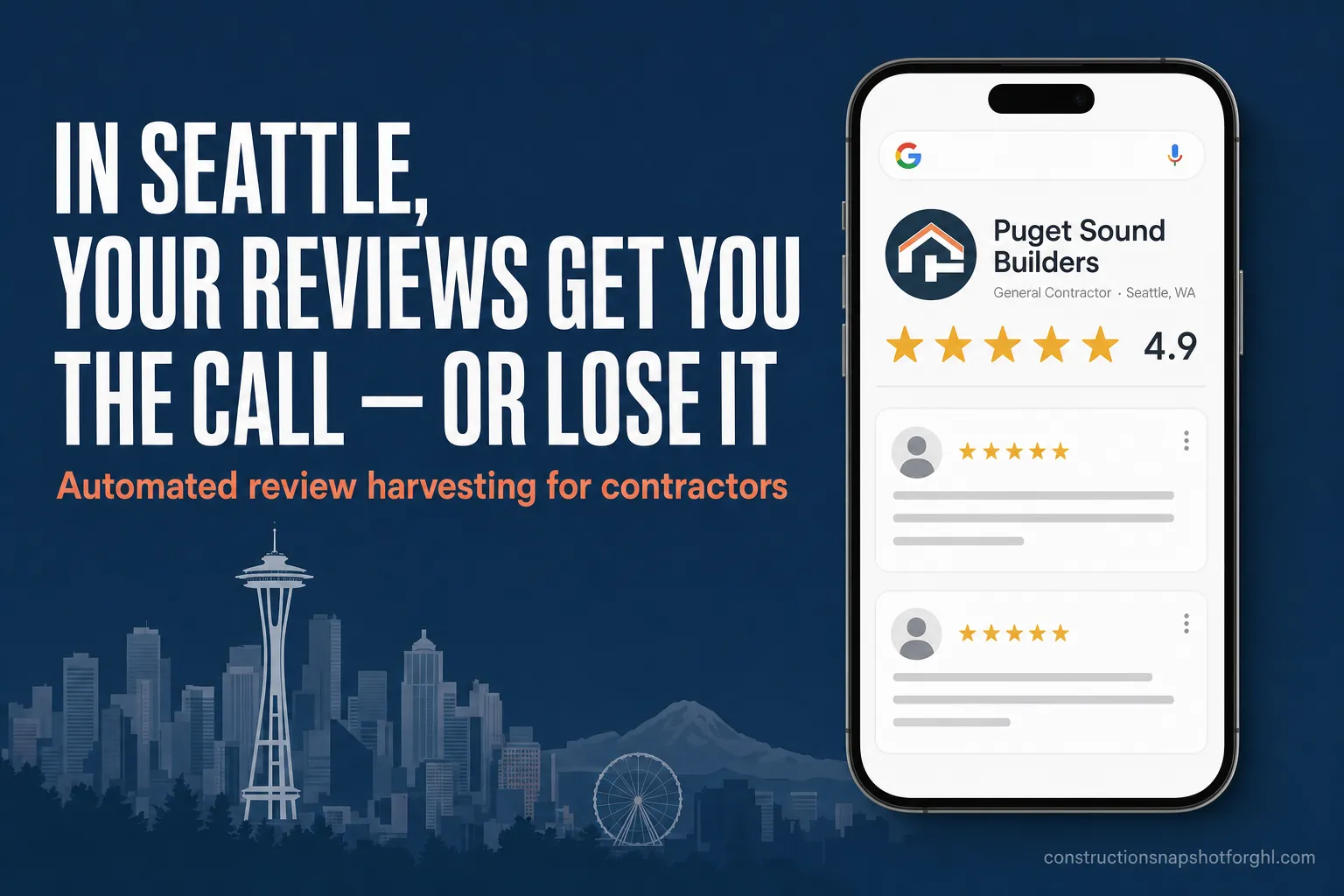 Why Seattle Contractors Lose Jobs Over Reviews (And the Automation That Fixes It)