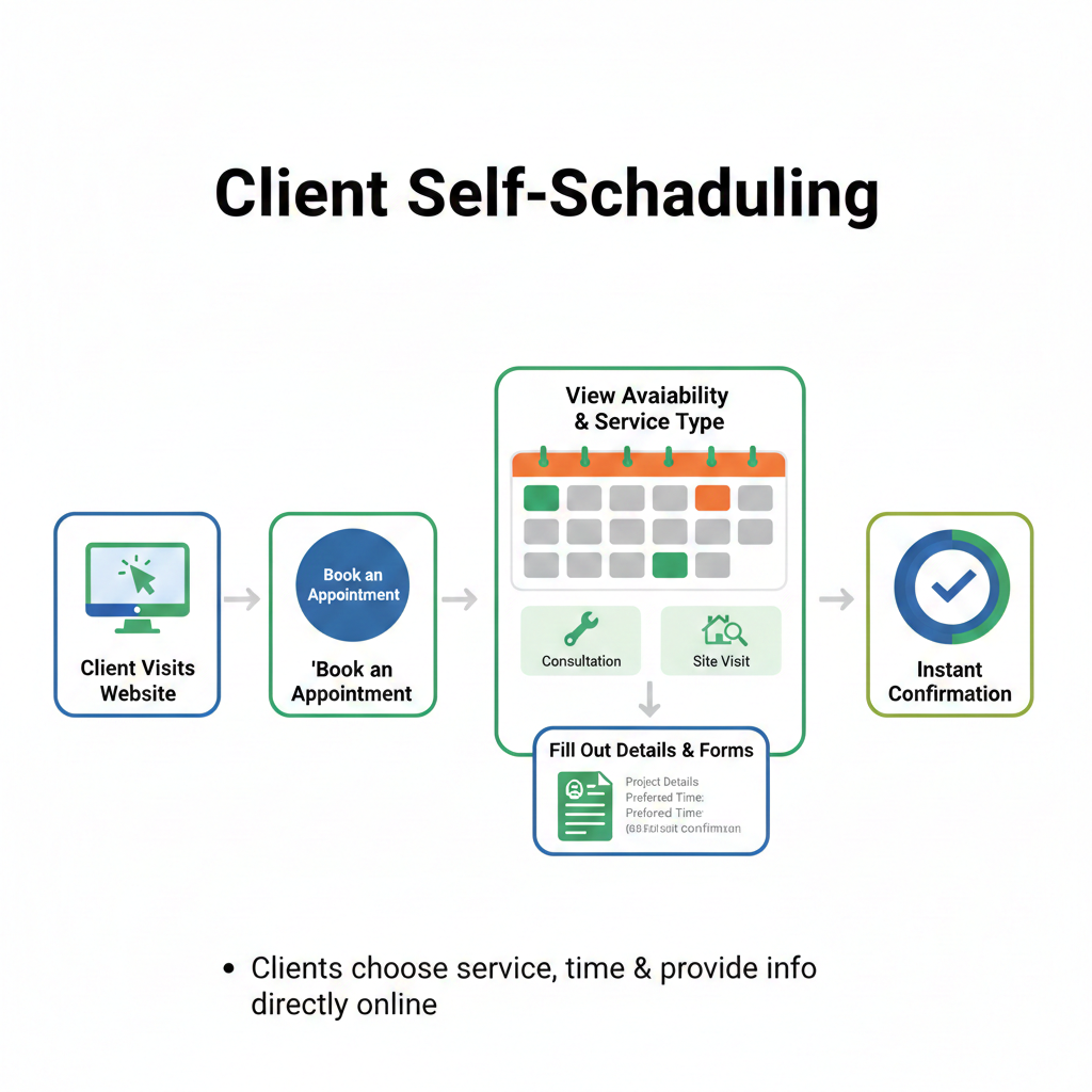 Explore how automated scheduling for construction businesses can save you time, reduce missed appointments, and improve overall efficiency.